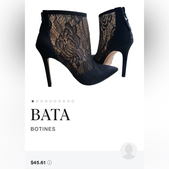 Mesh and lace ankle boots - Picture 2 of 10